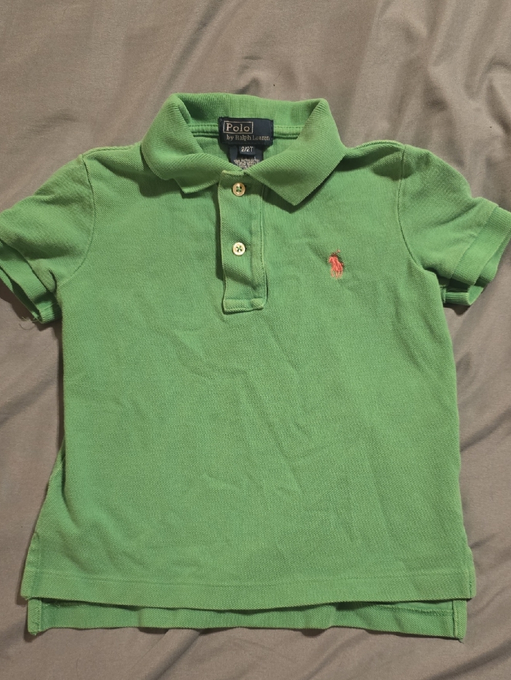 Polo by Ralph Lauren Lime Green Kids Short-Sleeve Polo